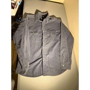 Five Brother Mens Vintage 90s Y2K Heavy Flannel Button Down Shirt Gray XL
